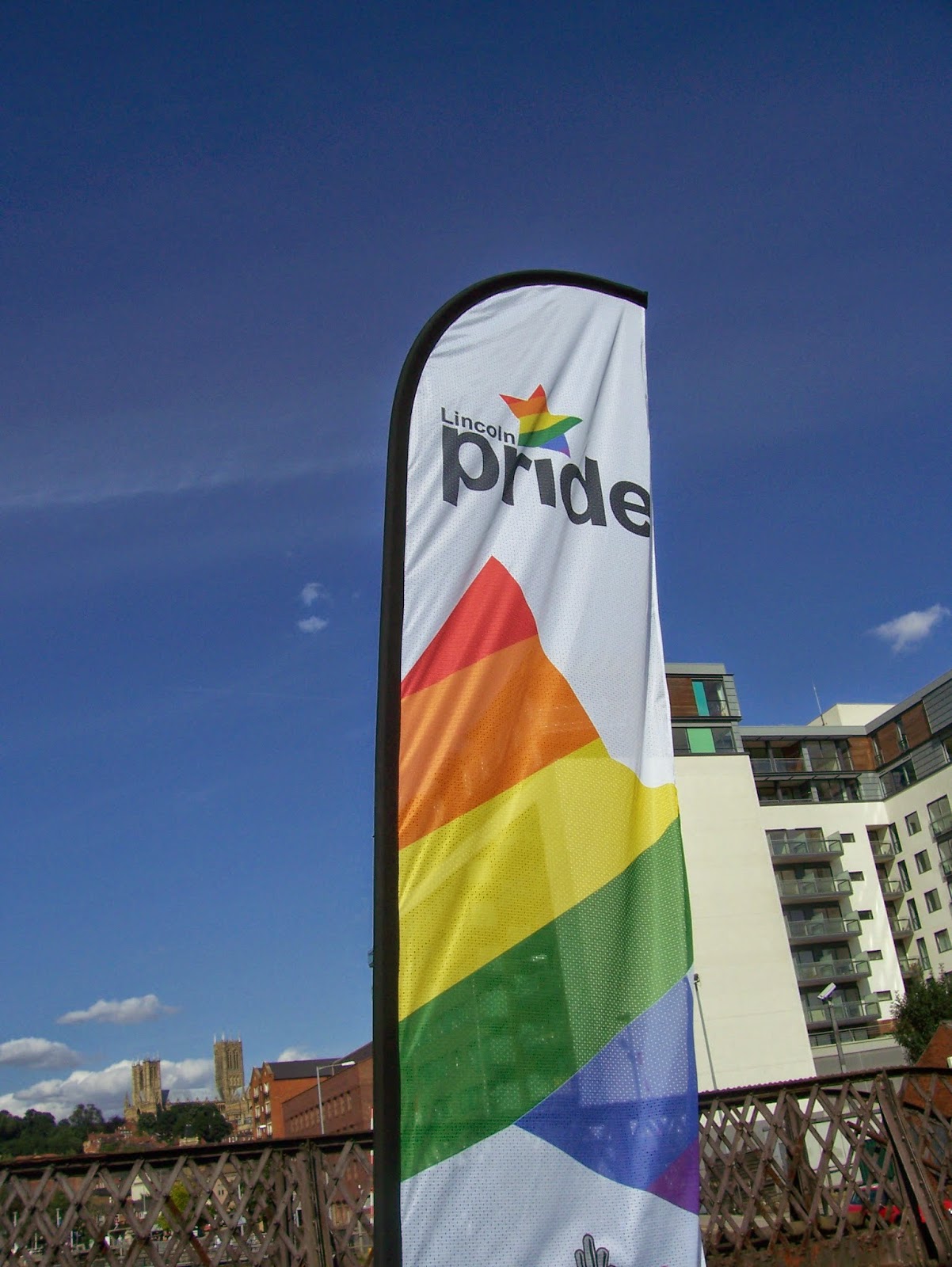 Lincoln Pride flag in 2009
